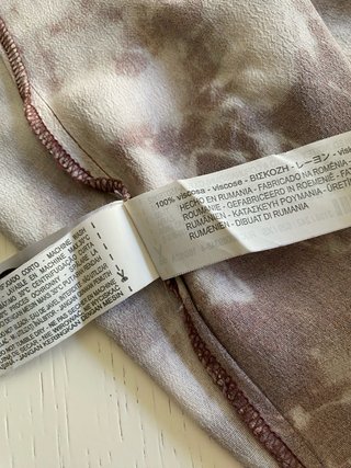 Pantaloni Zara vita alta fantasia tie-dye