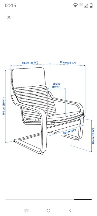 Sillón Poäng Ikea SIN USO