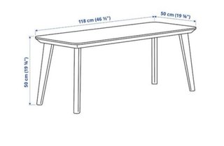 Mesa de centro IKEA LISABO madera
