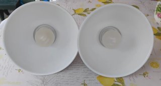 Lámparas de techo Ikea metal y plástico