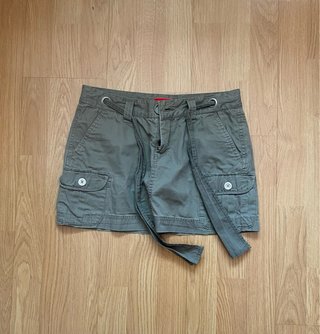 Falda cargo vintage verde militar/da mas talla