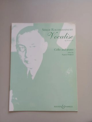 Partitura Vocalise Cello y Piano Rachmaninoff