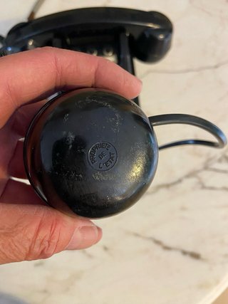 Teléfono antiguo militar de baquelita años 60