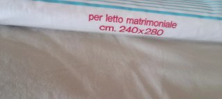 Lenzuola d'epoca in misto lino