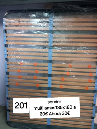 Somier Multilaminas 135x180
