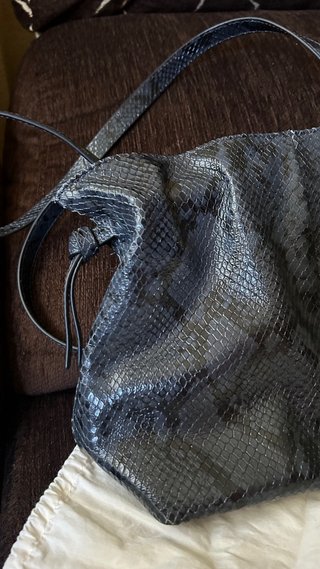 Bolso Scalpers efecto piel Serpiente Negro/Gris, c