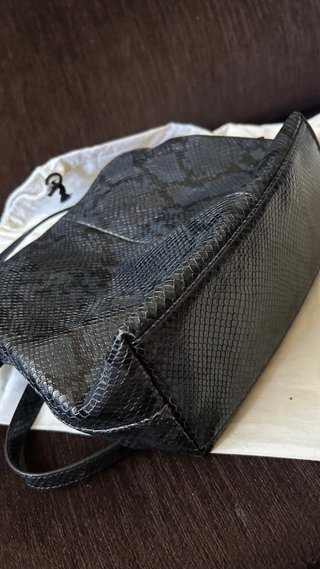 Bolso Scalpers efecto piel Serpiente Negro/Gris, c