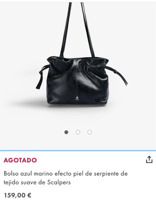 Bolso Scalpers efecto piel Serpiente Negro/Gris, c