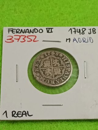 Moneda Antigua Plata 1748. 1 Real. De Fernando VI