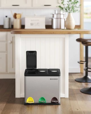 Cubo de basura cocina 3×8L SONGMICS LTB24L