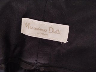 Pantalón MASSIMO DUTTI, Azul marino Talla 38