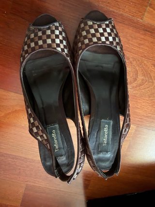 Sandalias Tintoretto tacón tejido