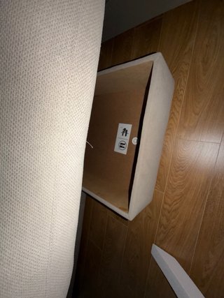 Sofá-cama com chaise longue reversível bege