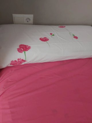 Ropa de cama flores rosas cama De 90