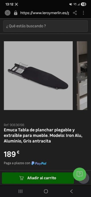 Tabla de planchar plegable