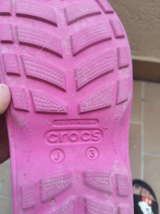 Botas de agua Crocs infantiles rosas