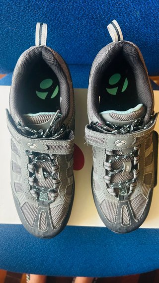 Zapatillas Ciclismo Mujer Bontrager Gris/Negro