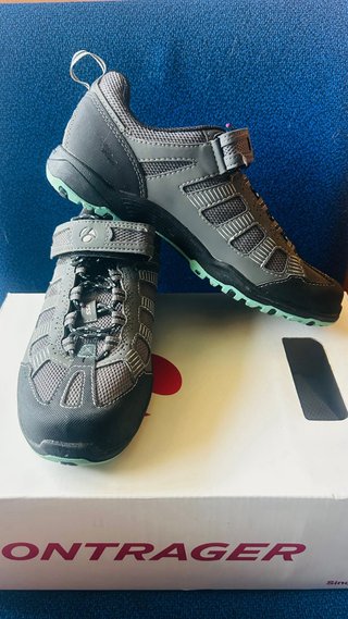 Zapatillas Ciclismo Mujer Bontrager Gris/Negro