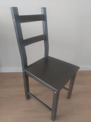 3 Sillas de madera Ikea