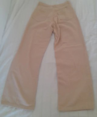 Pantalón ancho beige