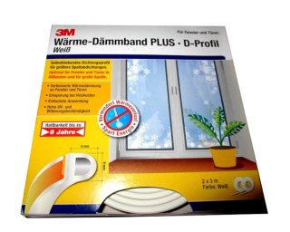 Burlete 3M D-Perfil Blanco Aislamiento