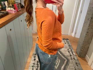 Camiseta manga larga naranja