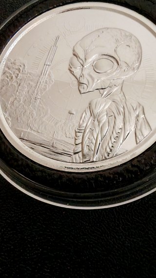 Moneda Alien 1 oz Plata 999 Ghana 2021