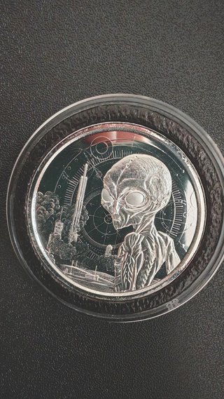 Moneda Alien 1 oz Plata 999 Ghana 2021