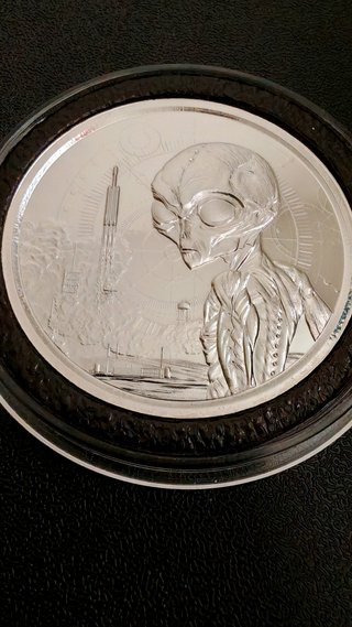 Moneda Alien 1 oz Plata 999 Ghana 2021