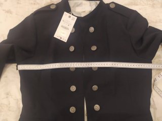 Chaqueta Zara Mujer Talla XL Negra.