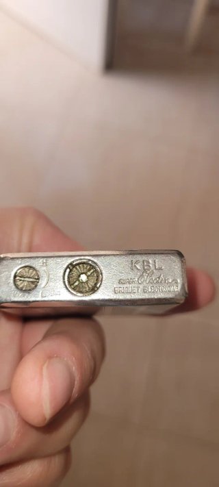 Mechero KBL super Electros Plateado Vintage