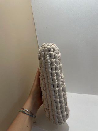 Borsa artigianale filato beige