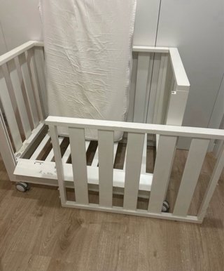 Mini cuna colecho blanca