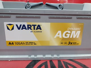 Batería Varta A4 105Ah AGM 12V 950A