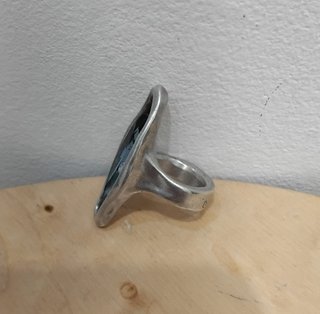 Anillo UNOde50 Azul y Plateado