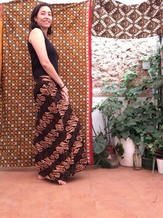 Pantalón-falda Batik Hecho a Mano 100% Algodón