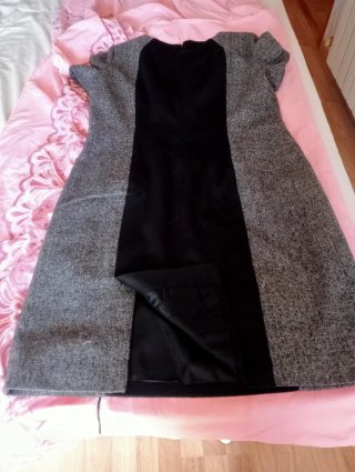 Vestido Cortefiel Invierno Negro Gris