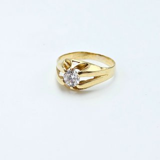 Anillo de Oro 18K, Solitario, 2,61gr, T-16