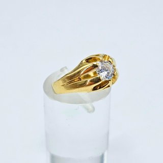 Anillo de Oro 18K, Solitario, 2,61gr, T-16