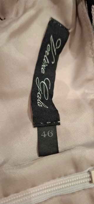 Vestido Vertize Gala Negro y Rosa Talla 46