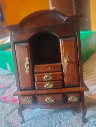 Mobili in legno casa delle bambole vintage