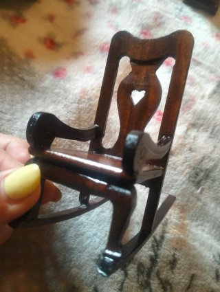Mobili in legno casa delle bambole vintage