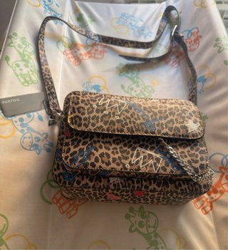 Bolso bandolera Parfois estampado leopardo