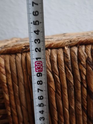 Cabecero Cama 1.50 Mimbre y Madera