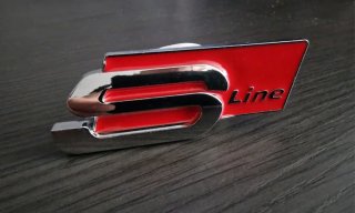 AUDI EMBLEMA SLINE PORTÓN TRASERO LOGO S