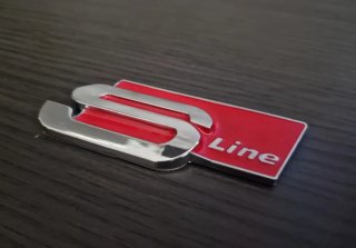 AUDI EMBLEMA SLINE PORTÓN TRASERO LOGO S