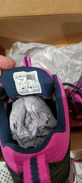 Zapatillas senderismo CMP mujer rosa y negro