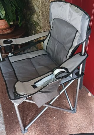 Sillas Camping Pesca Fotografía Beige/Gris