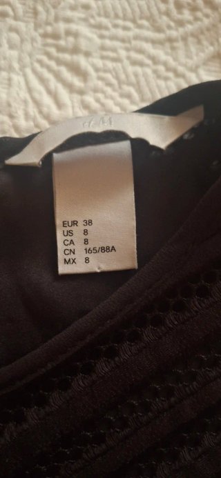 Vestido Negro H&M Talla 38