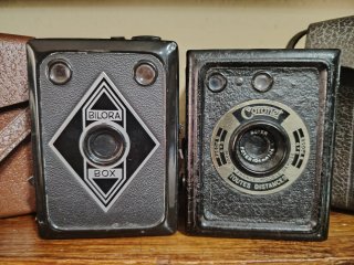 Lote 2 Cámaras Antiguas + Estuches leer descripció